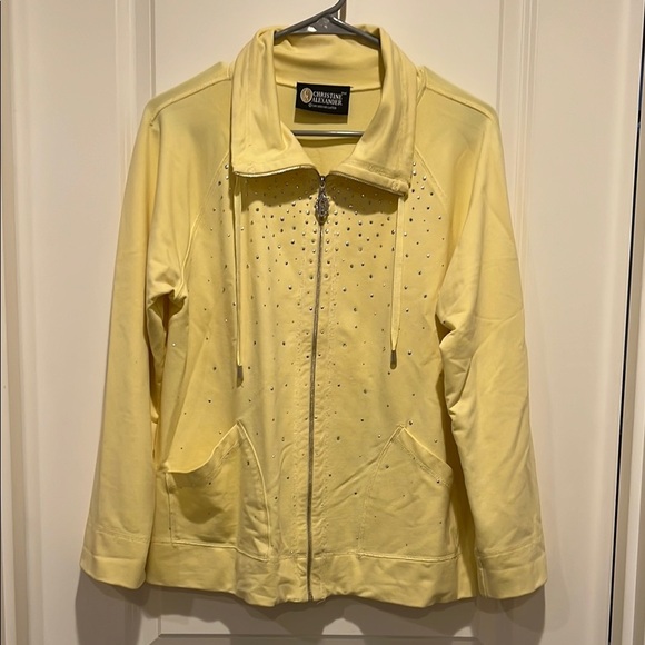 Christine Alexander Jackets & Blazers - Christine Alexander Yellow Jacket Swarovski Crystal Design